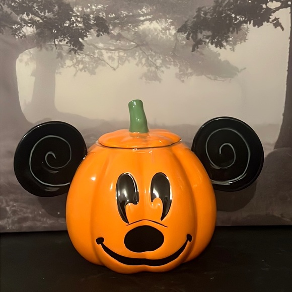 Mickey Mouse Pumpkin Cookie Jarnull